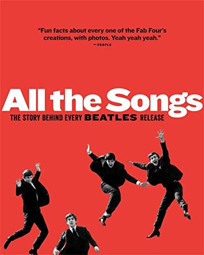Red book cover featuring The Beatles and title "All the Songs.