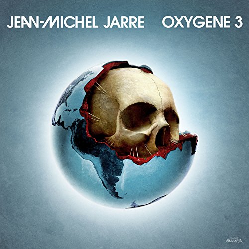 Jean-Michel Jarre’s “Oxygene 3” CD cover: skull-shaped Earth with cracked surface.