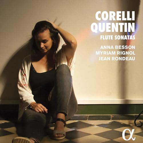 CD cover featuring a woman with raised arm and text: "Corelli Quentin.