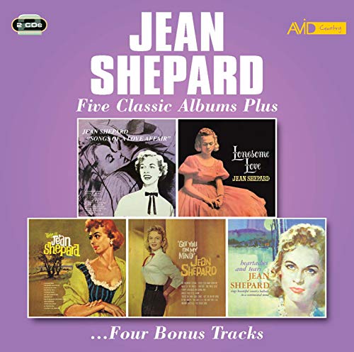 CD cover for Jean Shepherd’s “Five Classic Albums Plus” with album art.
