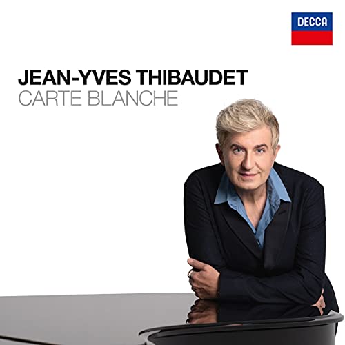 CD cover featuring pianist Jean-Yves Thibaudet in a black jacket.