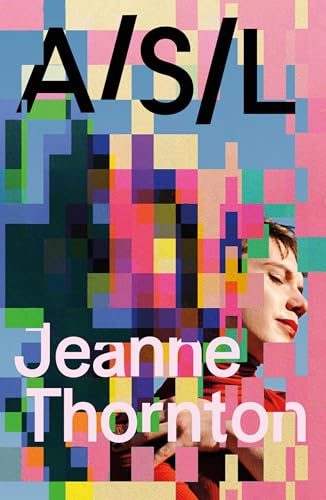 Book cover with colorful pixelated background and a woman’s face.
