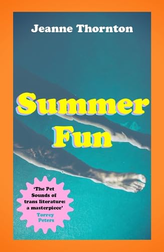 Book cover for “Summer Fun” with feet in blue water.