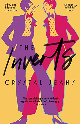 Book cover featuring two stylish figures in suits, reflected and mirrored.