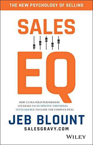 Book cover with orange "Sales EQ" text and author Jeb Blount’s name.