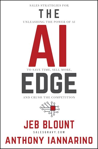 Book cover with large red “AI” and author names Jeb Blount, Anthony Iannarino.