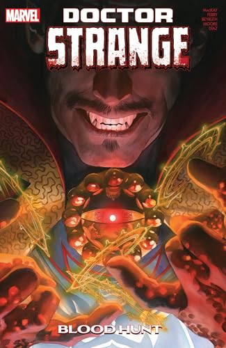 Doctor Strange comic cover featuring a smiling face and magical energy.