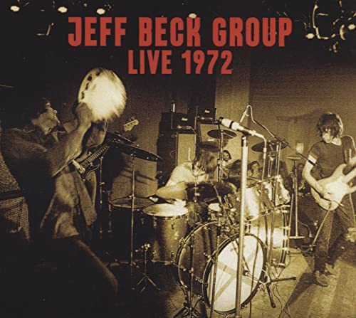 Jeff Beck Group "Live 1972" CD cover: band performing on stage.