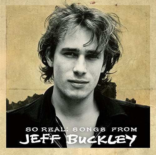 Jeff Buckley album cover: black and white portrait with title text.