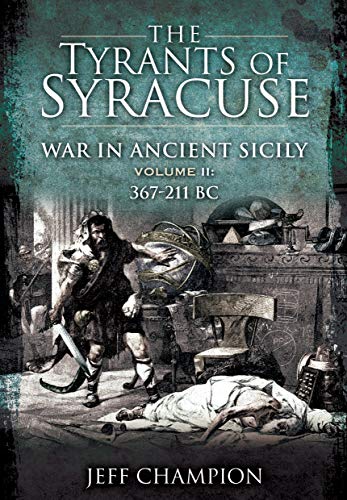 Book cover depicting a warrior with a sword, ancient Sicily history.
