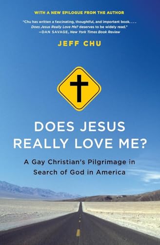 Book cover: yellow road sign with a cross over a desert highway.