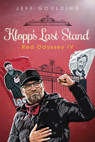 Book cover featuring Jürgen Klopp and fans in illustrated style.