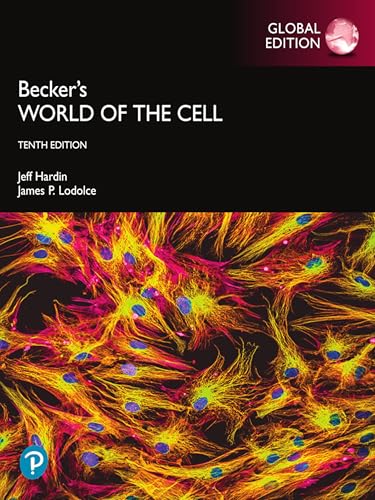 Textbook cover: "Becker's World of the Cell," tenth edition, with cell imagery.