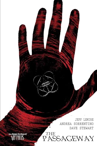 Red hand illustration with a white, complex symbol in the palm; book cover.