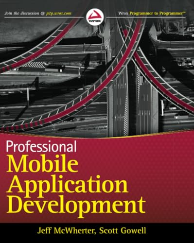 Book cover: “Professional Mobile Application Development” with a bridge image.