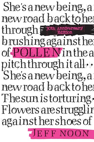 Book cover for “Pollen: 30th Anniversary Edition” with pink text on black.