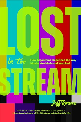 Book cover: “Lost in the Stream” with bold, colorful, overlapping text.