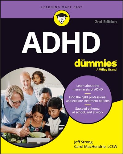 Book cover for "ADHD For Dummies," 2nd edition, with family photo.