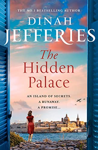 Book cover: woman in red overlooking a coastal city, Malta.