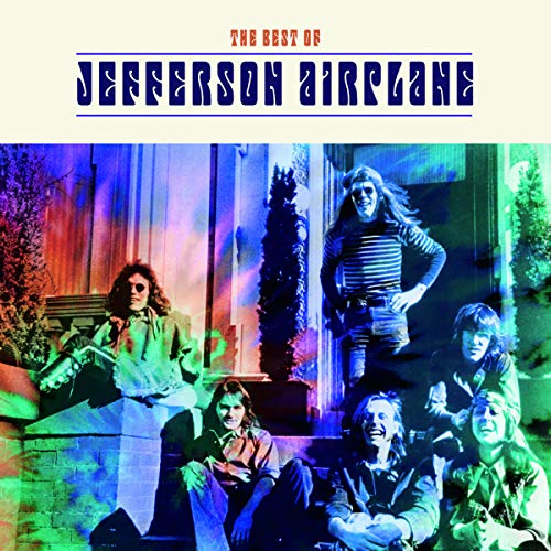 Jefferson Airplane album cover featuring the band posed on steps.