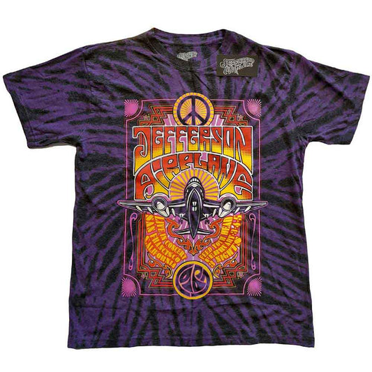 Jefferson Airplane concert t-shirt, likely vintage-style, size large.