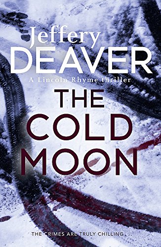 Book cover for "The Cold Moon" with tire tracks in snow.