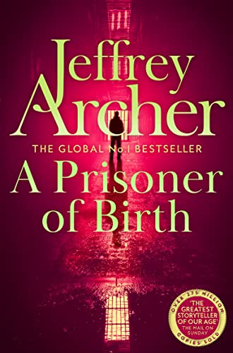 Book cover: "A Prisoner of Birth" by Jeffrey Archer, silhouette figure.
