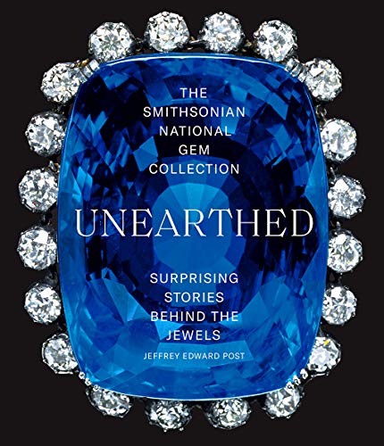 Book cover featuring a large blue gem surrounded by diamonds.