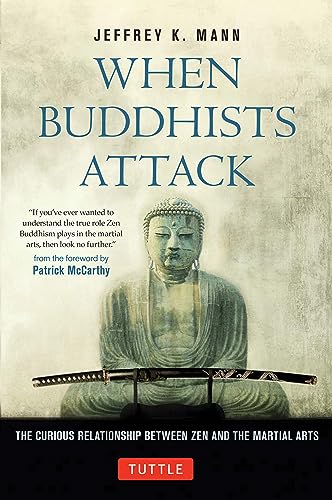 Book cover featuring a Buddha statue with a katana sword in front.