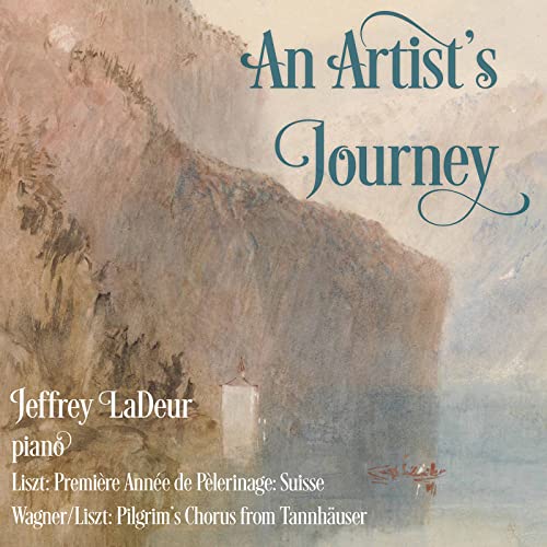 CD cover: mountain landscape with text “An Artist’s Journey” and artist name.