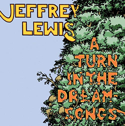 Album cover for Jeffrey Lewis’ “A Turn In The Dream-Songs” with tree art.
