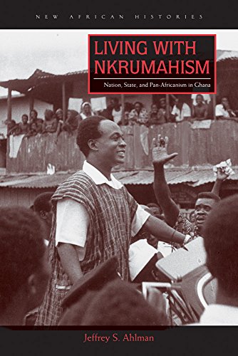 Book cover featuring Kwame Nkrumah waving to a crowd in Ghana.