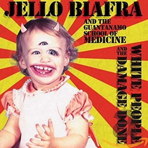 CD cover: baby with three eyes and radiating yellow sunburst background.