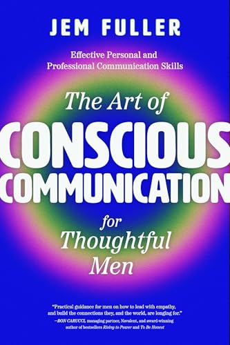 Book cover with white text on a blue background and a central rainbow gradient.