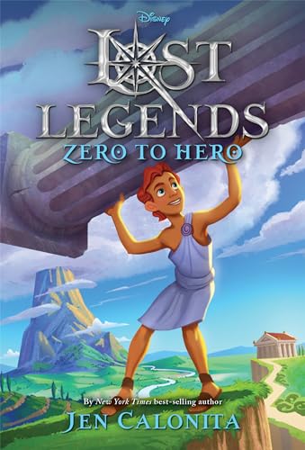 Book cover: young man lifting a large stone column in a landscape.