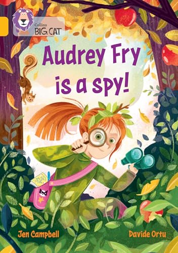 Book cover: girl with magnifying glass, pretending to be a spy.