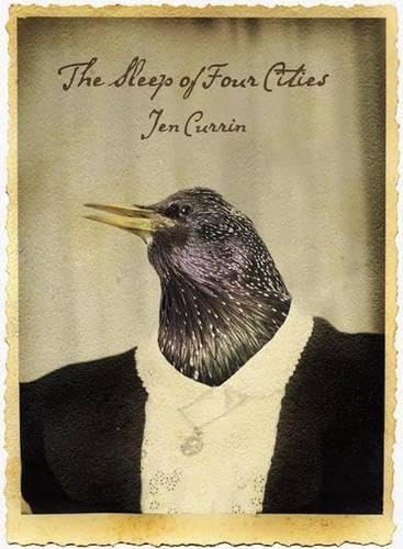 Book cover: bird with a human body, vintage aesthetic.