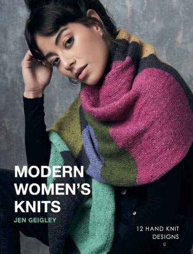 Book cover featuring a woman wearing a colorful, hand-knit shawl.