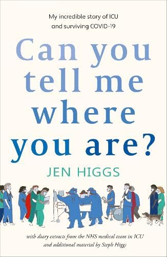 Book cover with blue text and illustrated medical staff at the bottom.