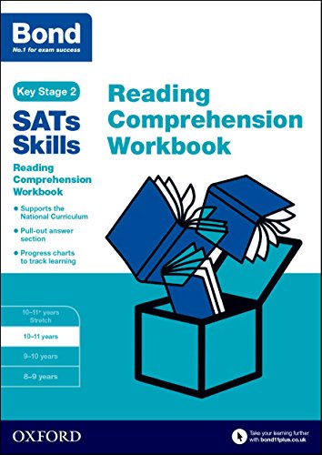 Bond SATs Reading Comprehension workbook for 10-11 year olds, blue cover.