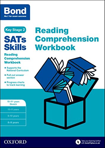 Blue and teal workbook cover with stacked books emerging from a box.