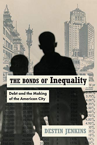 Book cover: "The Bonds of Inequality" with city skyline and figures.