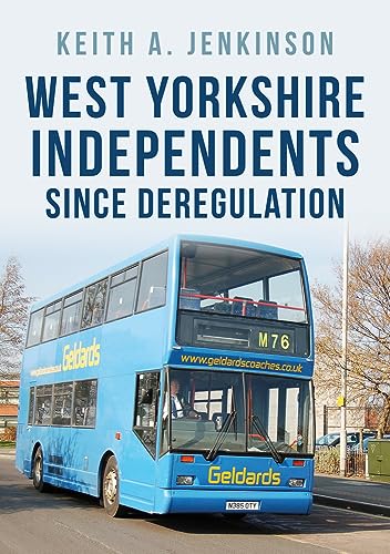 Book cover featuring a blue double-decker bus with "Geldards" branding.