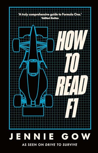 Book cover featuring a blue outline of a Formula 1 car on grid paper.