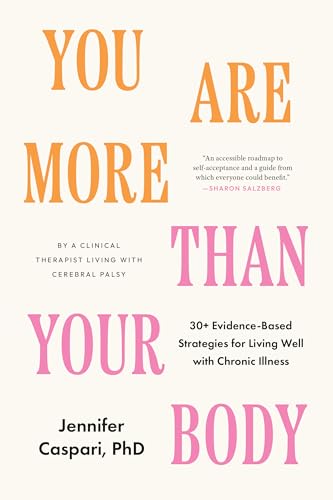 Book cover with colorful text: "You Are More Than Your Body.