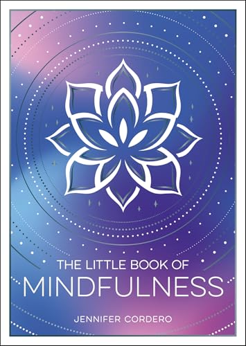 Book cover with a white lotus design on a blue and purple gradient background.