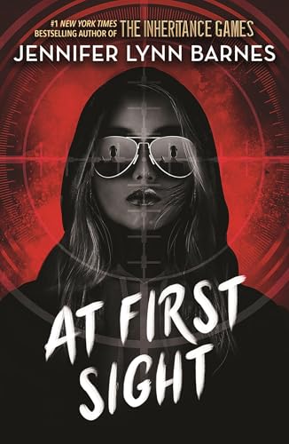 Book cover: hooded figure wearing sunglasses, red target background.