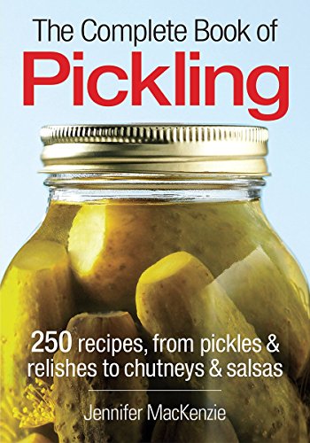 Book cover featuring a jar of pickles and the title "The Complete Book of Pickling".