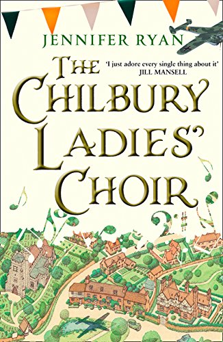 Book cover with illustrated village scene and title "The Chilbury Ladies' Choir".