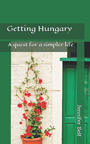 Book cover: "Getting Hungary" with a floral doorway image.